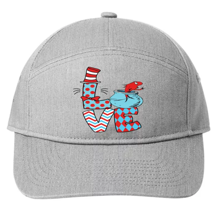 National Read Across America Day Funny Teacher Life 7-Panel Snapback Hat