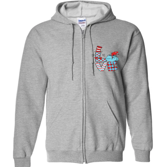 National Read Across America Day Funny Teacher Life Full Zip Hoodie