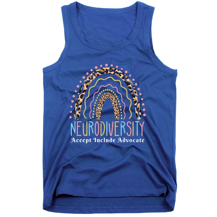 Neurodiversity Rainbow Accept Advocate Love Autism Awareness Gift Tank Top