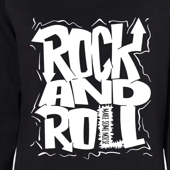 Noisy Rock And Roll Womens California Wash Sweatshirt