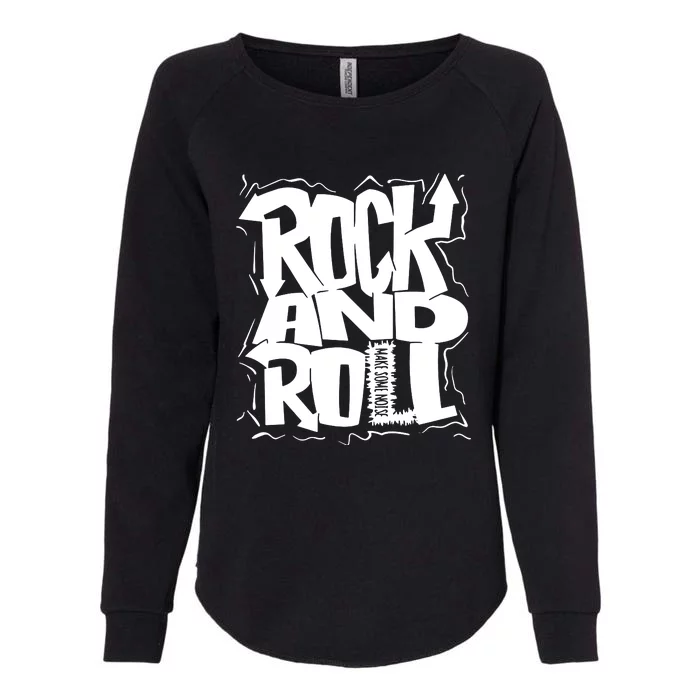 Noisy Rock And Roll Womens California Wash Sweatshirt