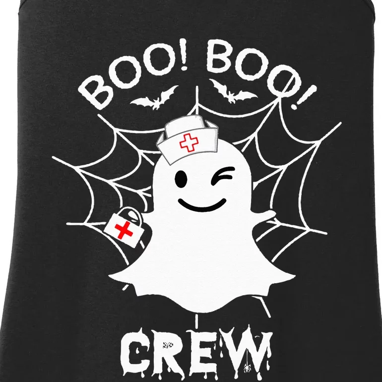 Nurse RN Boo Boo Crew Ghost Nursing Funny Halloween Ladies Essential Tank