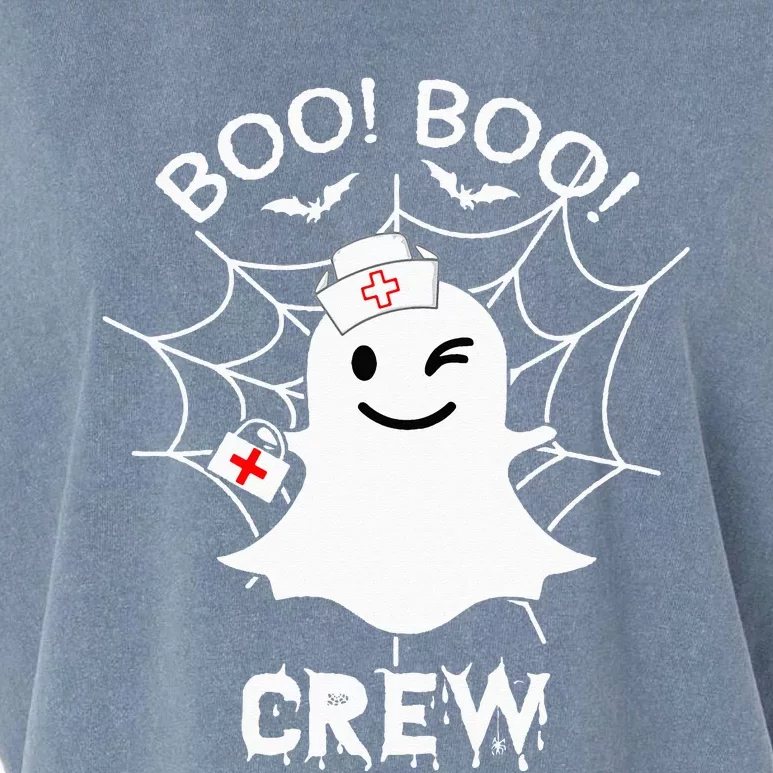 Nurse RN Boo Boo Crew Ghost Nursing Funny Halloween Garment-Dyed Women's Muscle Tee