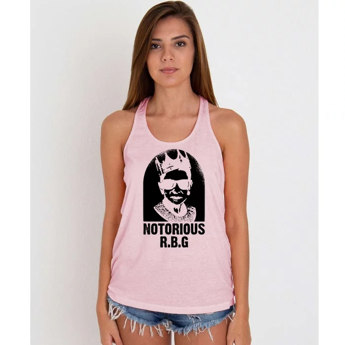 Notorious R B G Rbg Ruth Bader Ginsburg Feminist Political Gift Women's Knotted Racerback Tank