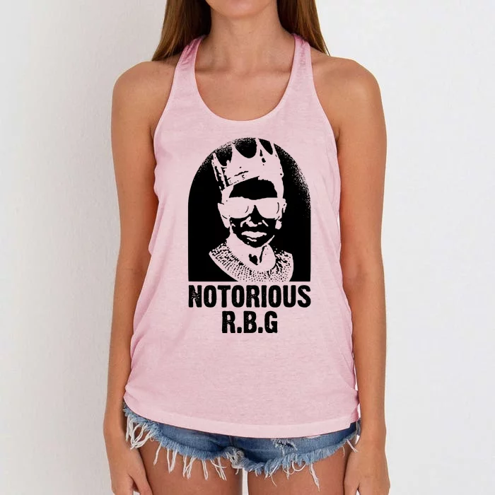 Notorious R B G Rbg Ruth Bader Ginsburg Feminist Political Gift Women's Knotted Racerback Tank