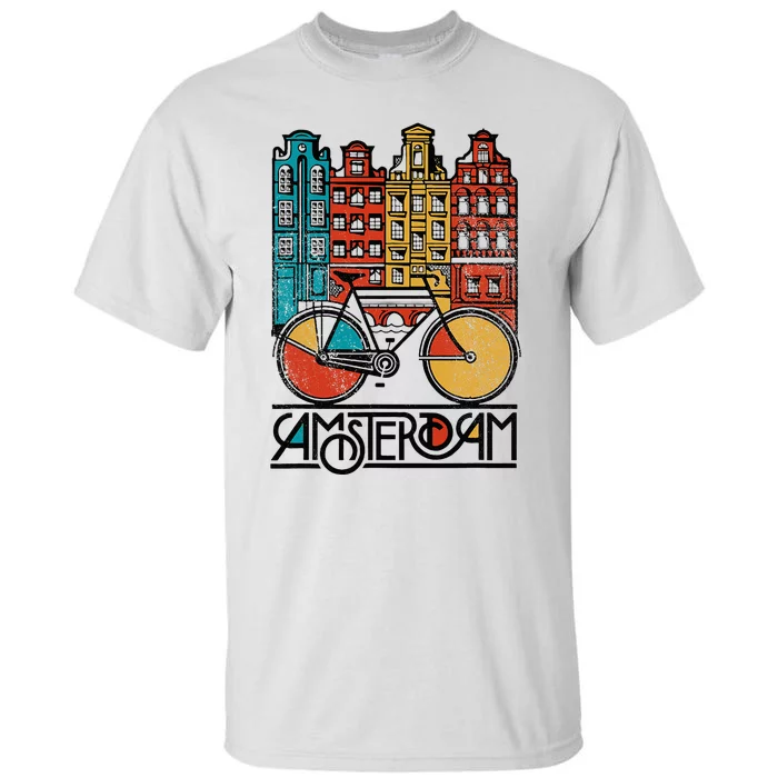 New Retro Bicycle Bike Amsterdam City Jersey Tall T-Shirt