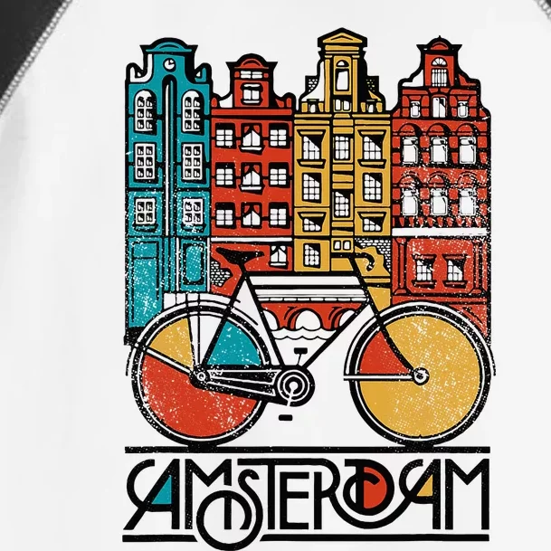 New Retro Bicycle Bike Amsterdam City Jersey Toddler Fine Jersey T-Shirt