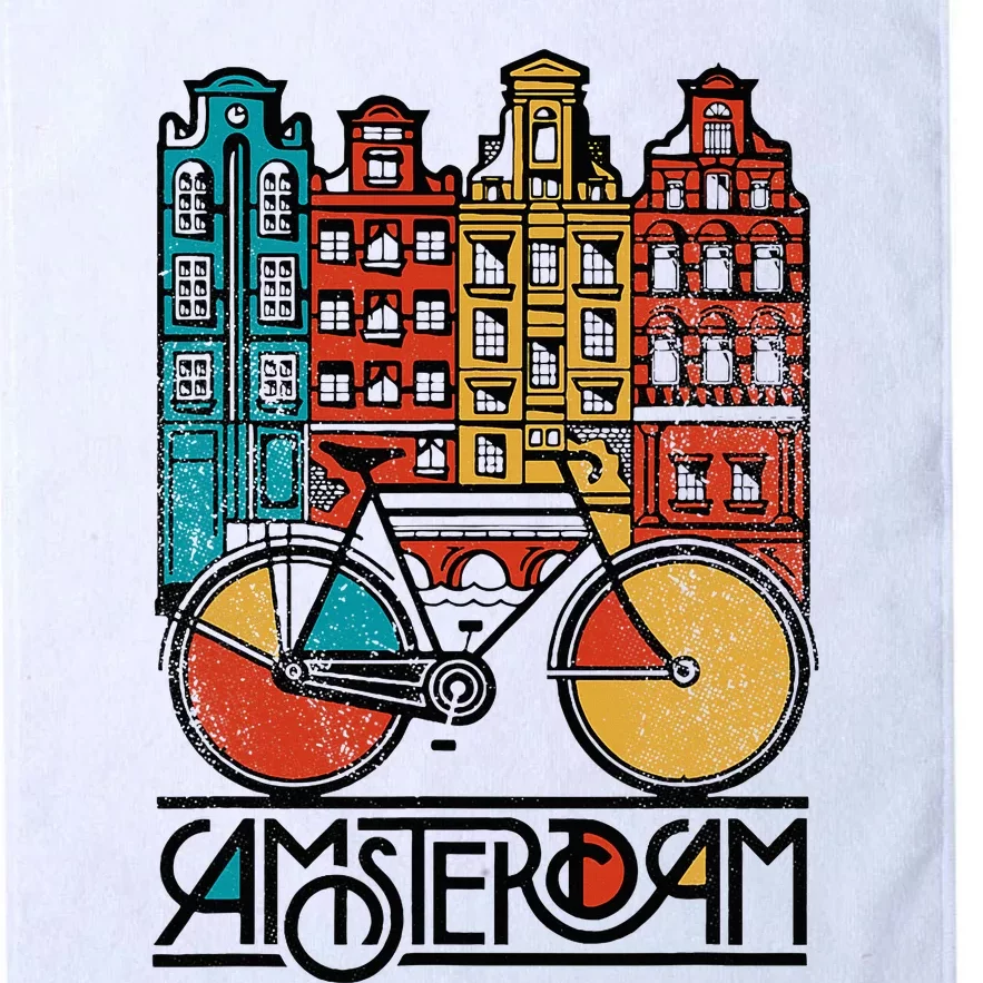 New Retro Bicycle Bike Amsterdam City Jersey Platinum Collection Golf Towel