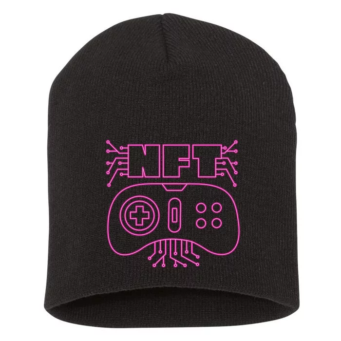 NFT Retro Controller Short Acrylic Beanie