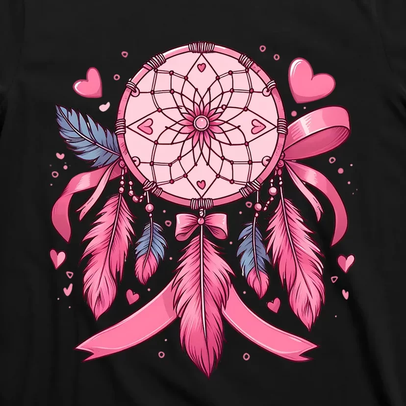 Native Ribbon Dreamcatcher Cute Breast T-Shirt