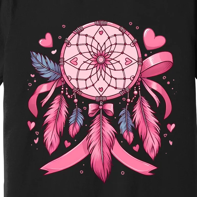 Native Ribbon Dreamcatcher Cute Breast Premium T-Shirt