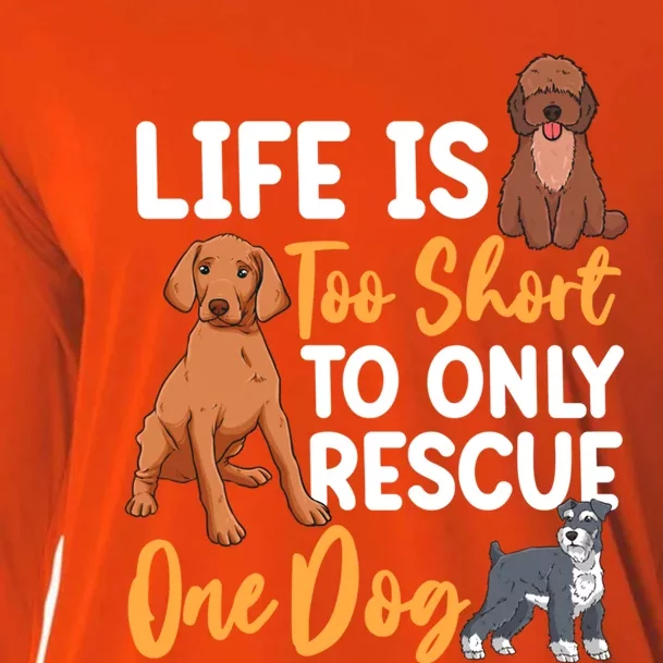 National Rescue Dog Day Animal Rights Dog Lovers Cool Gift Cooling Performance Long Sleeve Crew