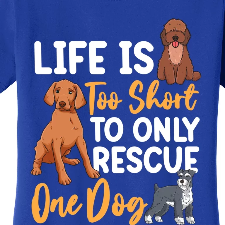 National Rescue Dog Day Animal Rights Dog Lovers Cool Gift Women's T-Shirt