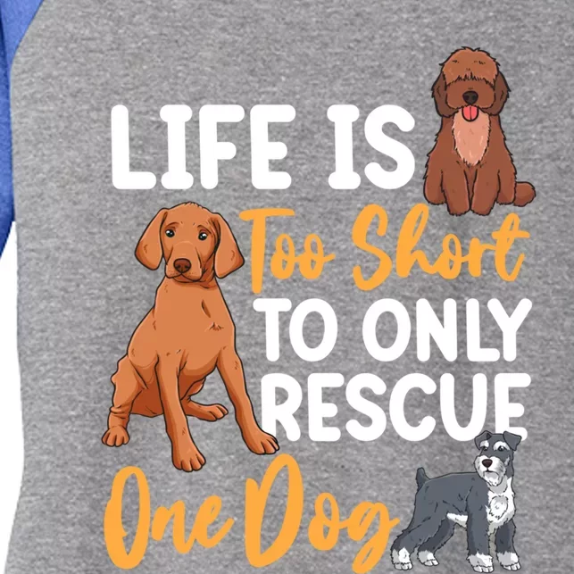 National Rescue Dog Day Animal Rights Dog Lovers Cool Gift Women's Tri-Blend 3/4-Sleeve Raglan Shirt