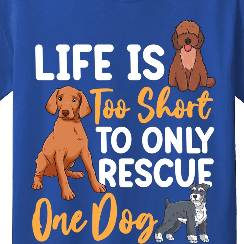 National Rescue Dog Day Animal Rights Dog Lovers Cool Gift Kids T-Shirt