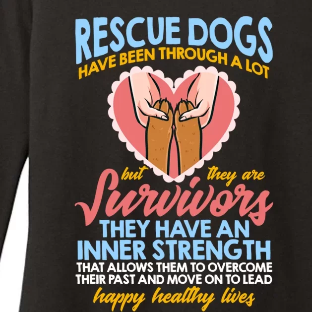 National Rescue Dog Day And Dog Shelter Employee Gift Womens CVC Long Sleeve Shirt