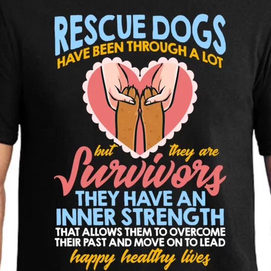 National Rescue Dog Day And Dog Shelter Employee Gift Pajama Set