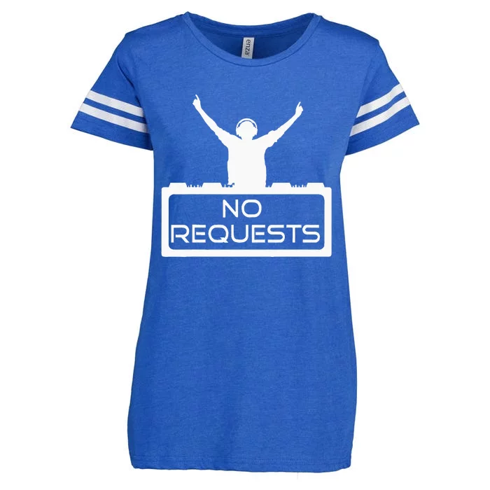 No Requests DJ Cool DJ Gear Music DJ S Deejay Enza Ladies Jersey Football T-Shirt