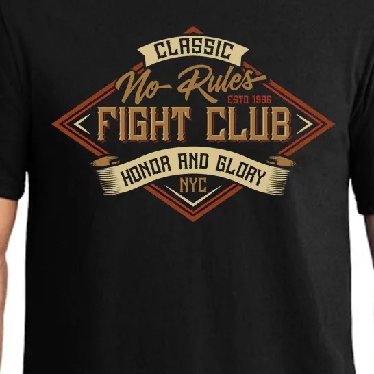 No Rules Fight Club Pajama Set