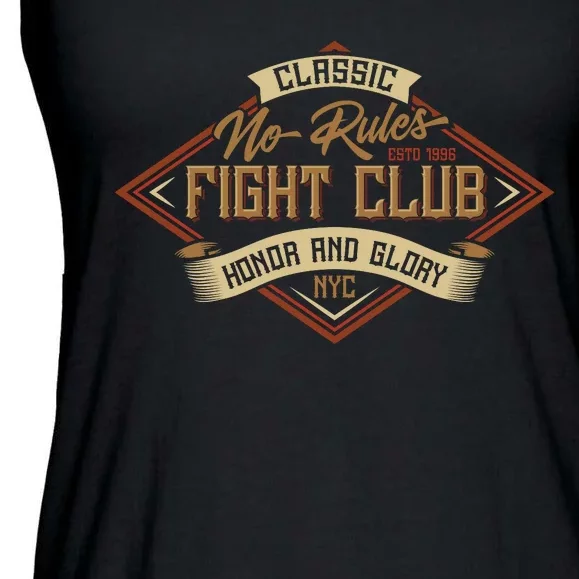 No Rules Fight Club Ladies Essential Flowy Tank