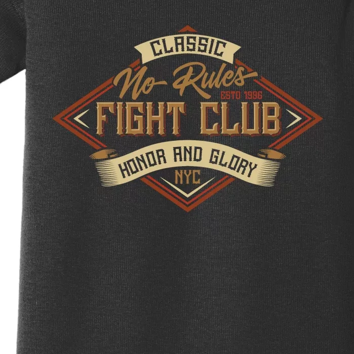 No Rules Fight Club Baby Bodysuit