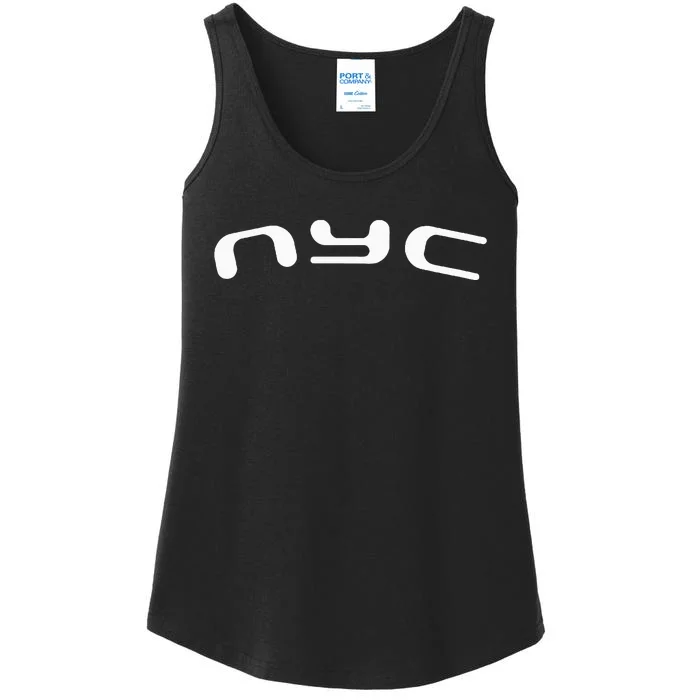 Nyc Retro Futurism Ladies Essential Tank