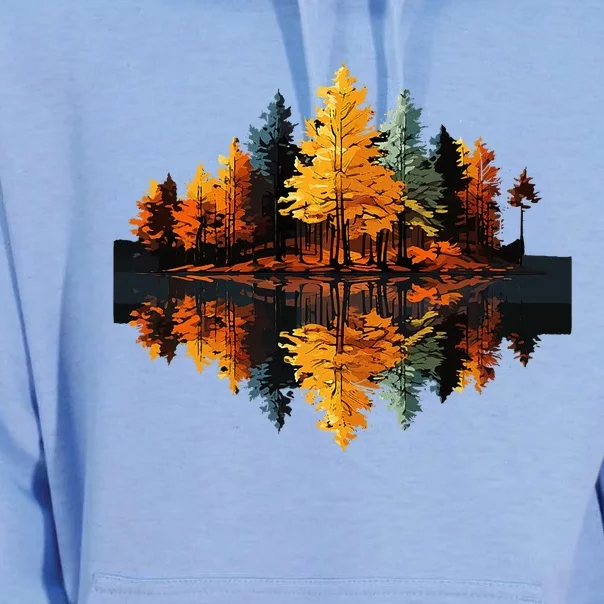 Nature Reflection Forest Trees Outdoor Wildlife Unisex Surf Hoodie