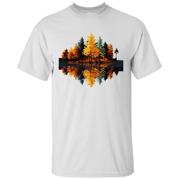 Nature Reflection Forest Trees Outdoor Wildlife Tall T-Shirt