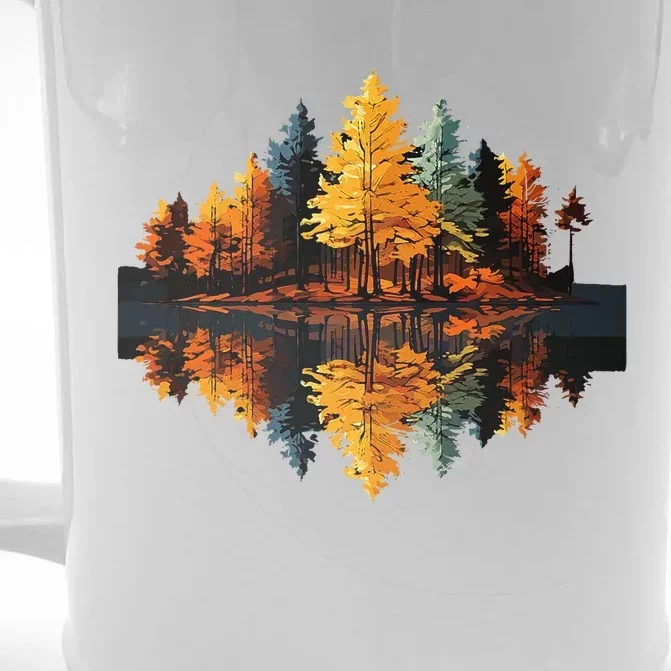 Nature Reflection Forest Trees Outdoor Wildlife Front & Back Beer Stein