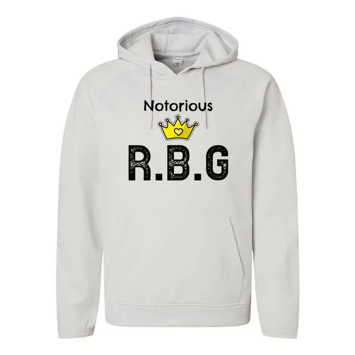 Notorious Rbg Feminism Equal Rights Power Cool Gift Performance Fleece Hoodie