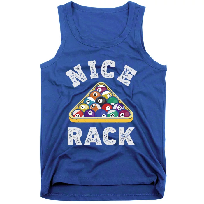 Nice Rack Funny Billiards Player Vintage Pool Triangle Balls Cute Gift Tank Top