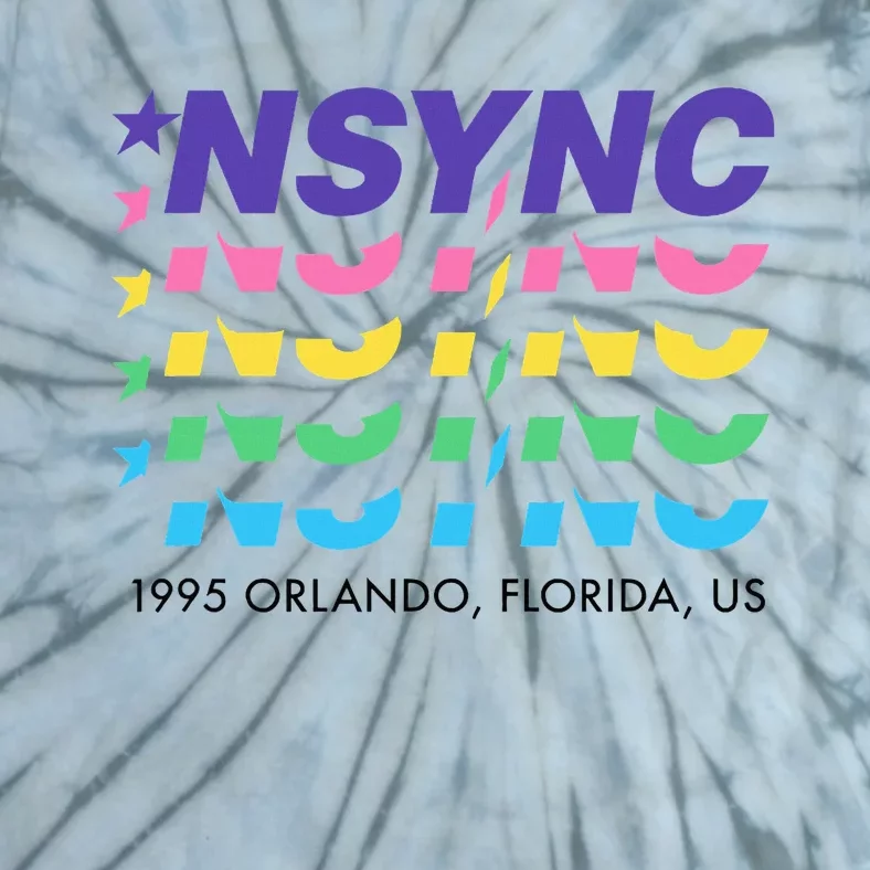 N.S.Y.N.C Retro Falling Wavy Logo Tie-Dye T-Shirt