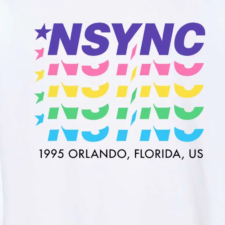 N.S.Y.N.C Retro Falling Wavy Logo Garment-Dyed Sweatshirt