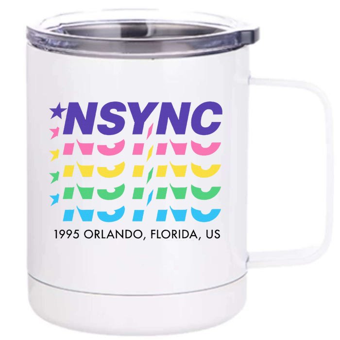 N.S.Y.N.C Retro Falling Wavy Logo Front & Back 12oz Stainless Steel Tumbler Cup