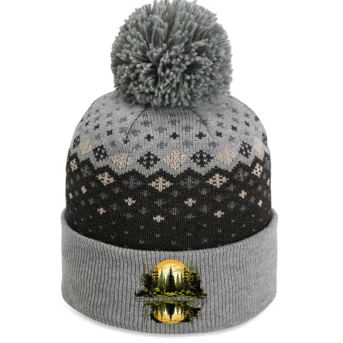 Nature Reflection Forest Trees Outdoor Wildlife The Baniff Cuffed Pom Beanie