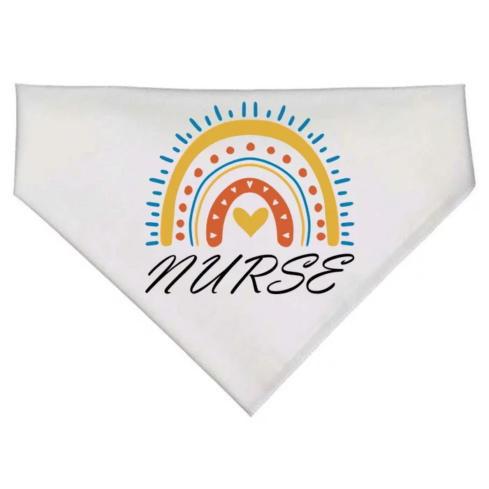 Nurse Rainbow Gift USA-Made Doggie Bandana