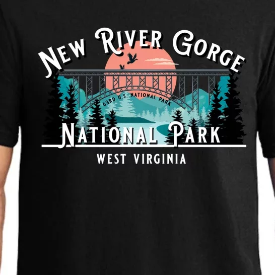 New River Gorge National Park West Virginia USA Souvenir Pajama Set