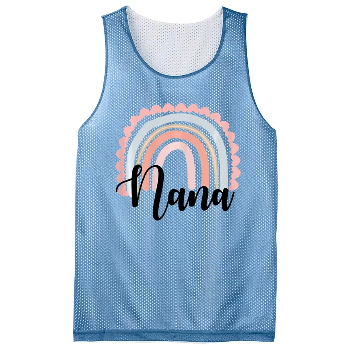 Nana Rainbow Grandma Christmas Mother's Day Mesh Reversible Basketball Jersey Tank