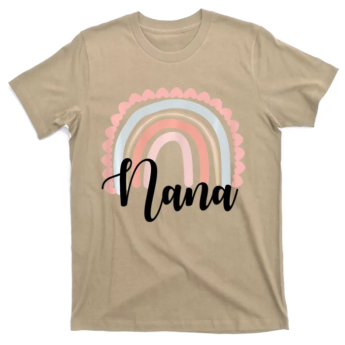 Nana Rainbow Grandma Christmas Mother's Day T-Shirt