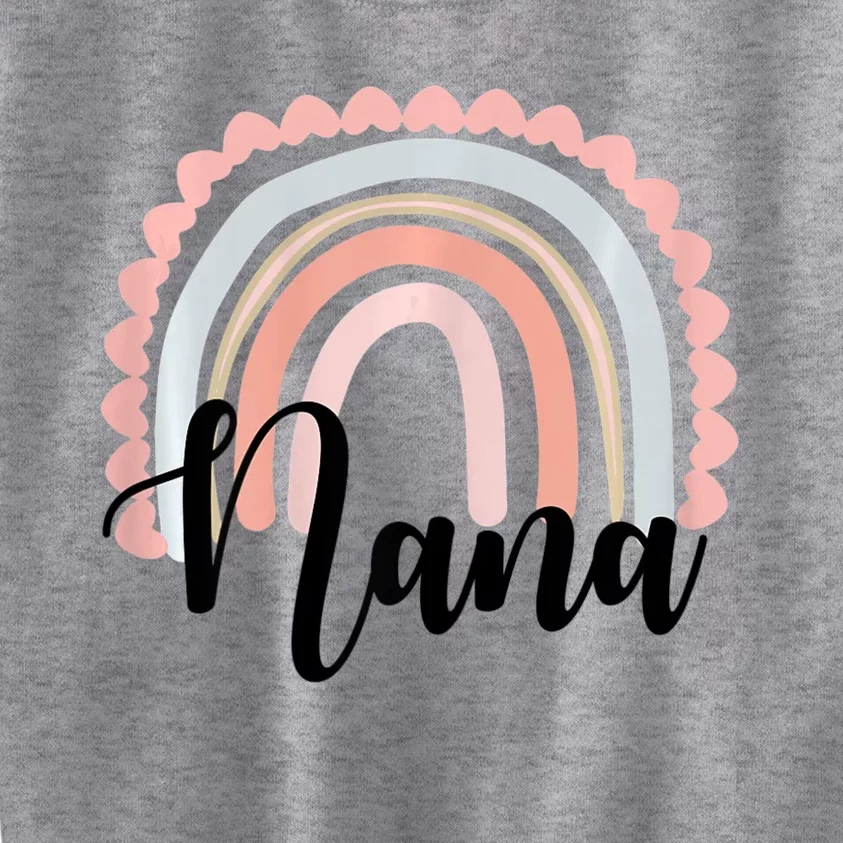 Nana Rainbow Grandma Christmas Mother's Day Kids Sweatshirt