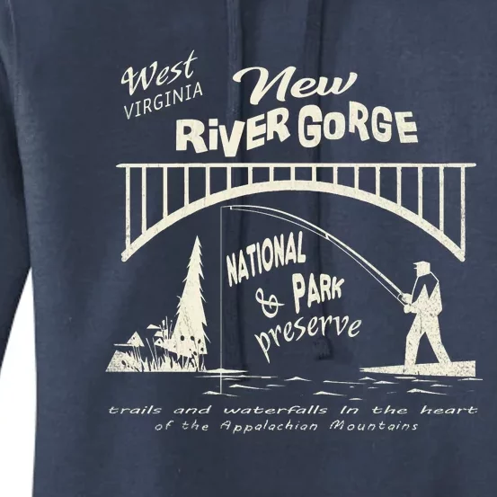 New River Gorge Appalachian Mountains Women's Pullover Hoodie