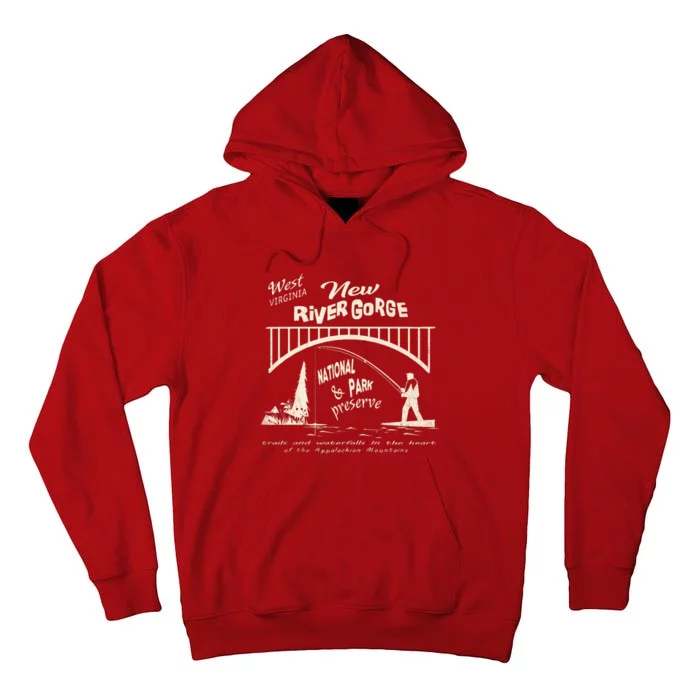 New River Gorge Appalachian Mountains Tall Hoodie