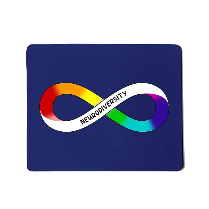 Neurodiversity Rainbow Infinity Symbol Mousepad