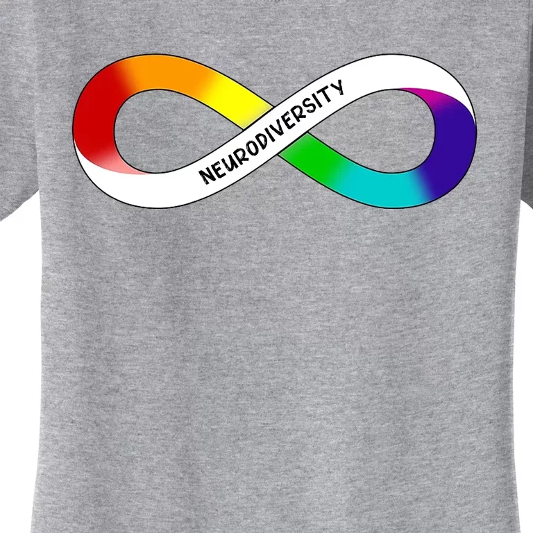 Neurodiversity Rainbow Infinity Symbol Women's T-Shirt