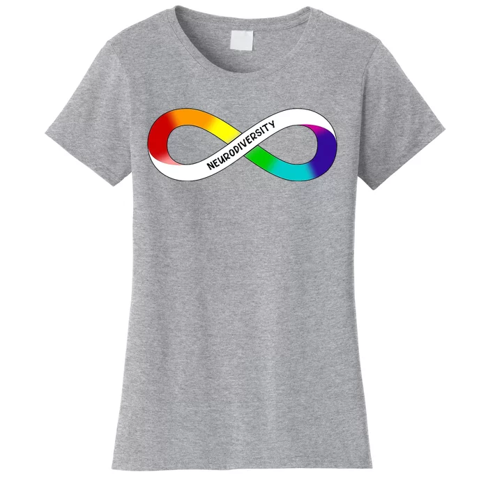 Neurodiversity Rainbow Infinity Symbol Women's T-Shirt