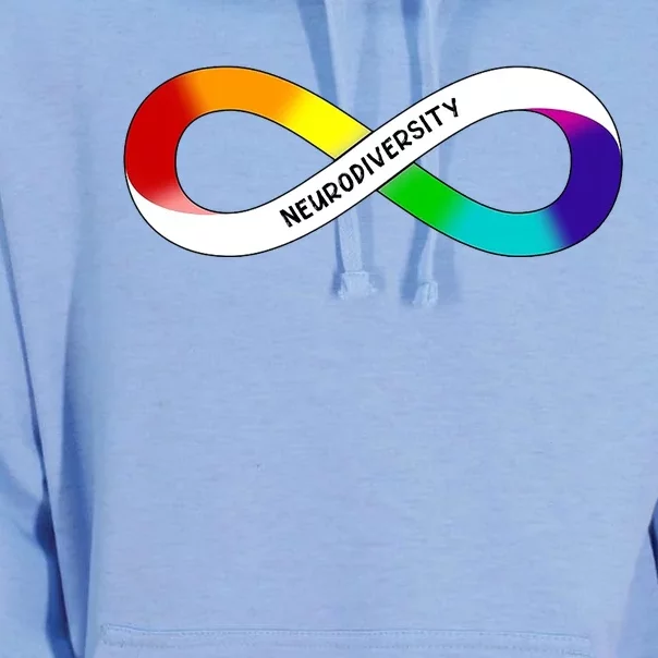 Neurodiversity Rainbow Infinity Symbol Unisex Surf Hoodie