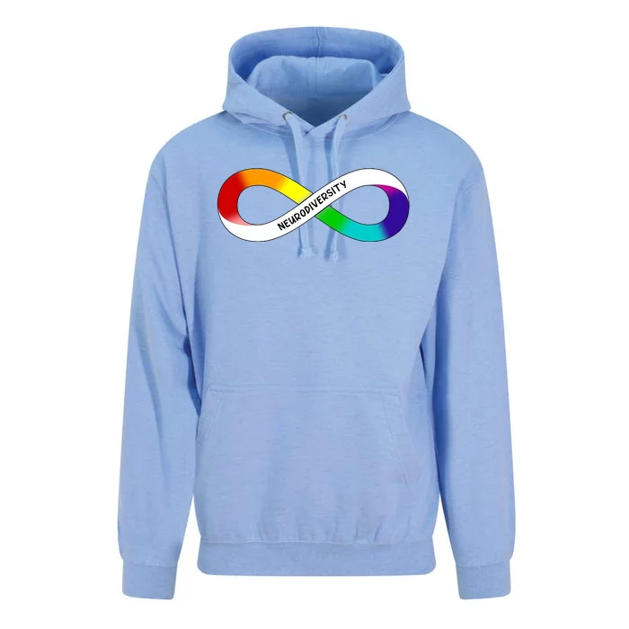 Neurodiversity Rainbow Infinity Symbol Unisex Surf Hoodie