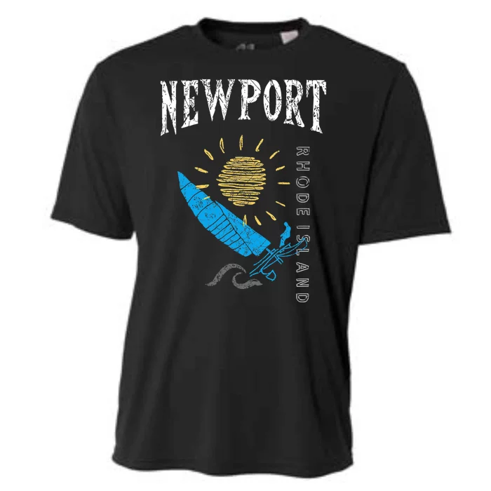 Newport Rhode Island Souvenir Ri Sailing Boat Cooling Performance Crew T-Shirt