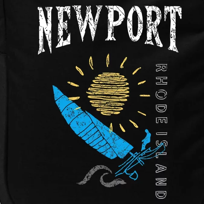 Newport Rhode Island Souvenir Ri Sailing Boat Impact Tech Backpack