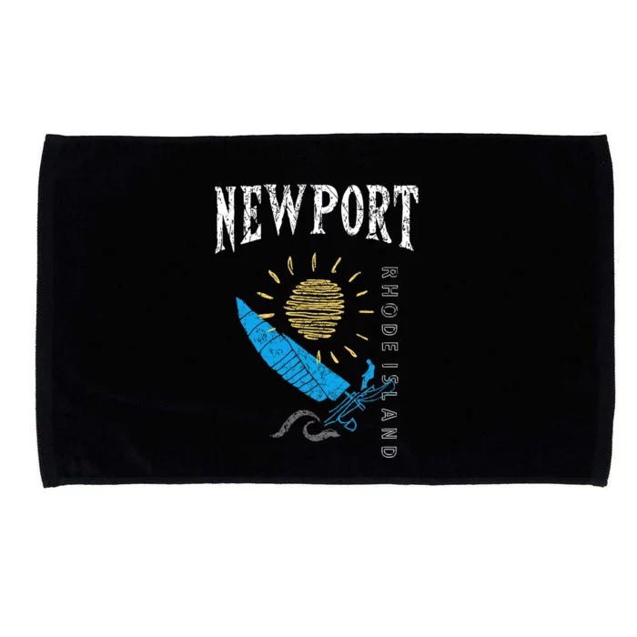 Newport Rhode Island Souvenir Ri Sailing Boat Microfiber Hand Towel